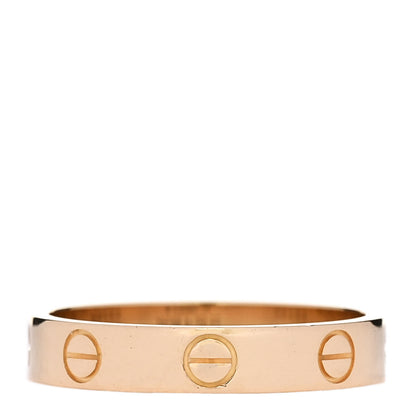 Cartier 18K Yellow Gold 3.5mm LOVE Wedding Band Ring 54 6.75 3 of 5