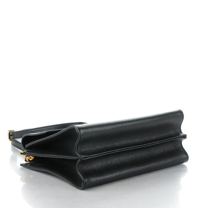 Fendi Vitello Elite Flamingo Demi Jour Shoulder Bag Black 4 of 8