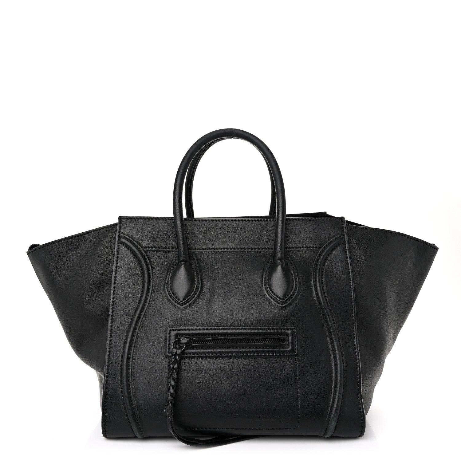 Celine Smooth Calfskin Medium Phantom Luggage Black 1 of 11