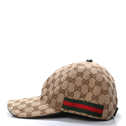 Gucci Monogram Web Baseball Hat S Beige Cocoa 5 of 9