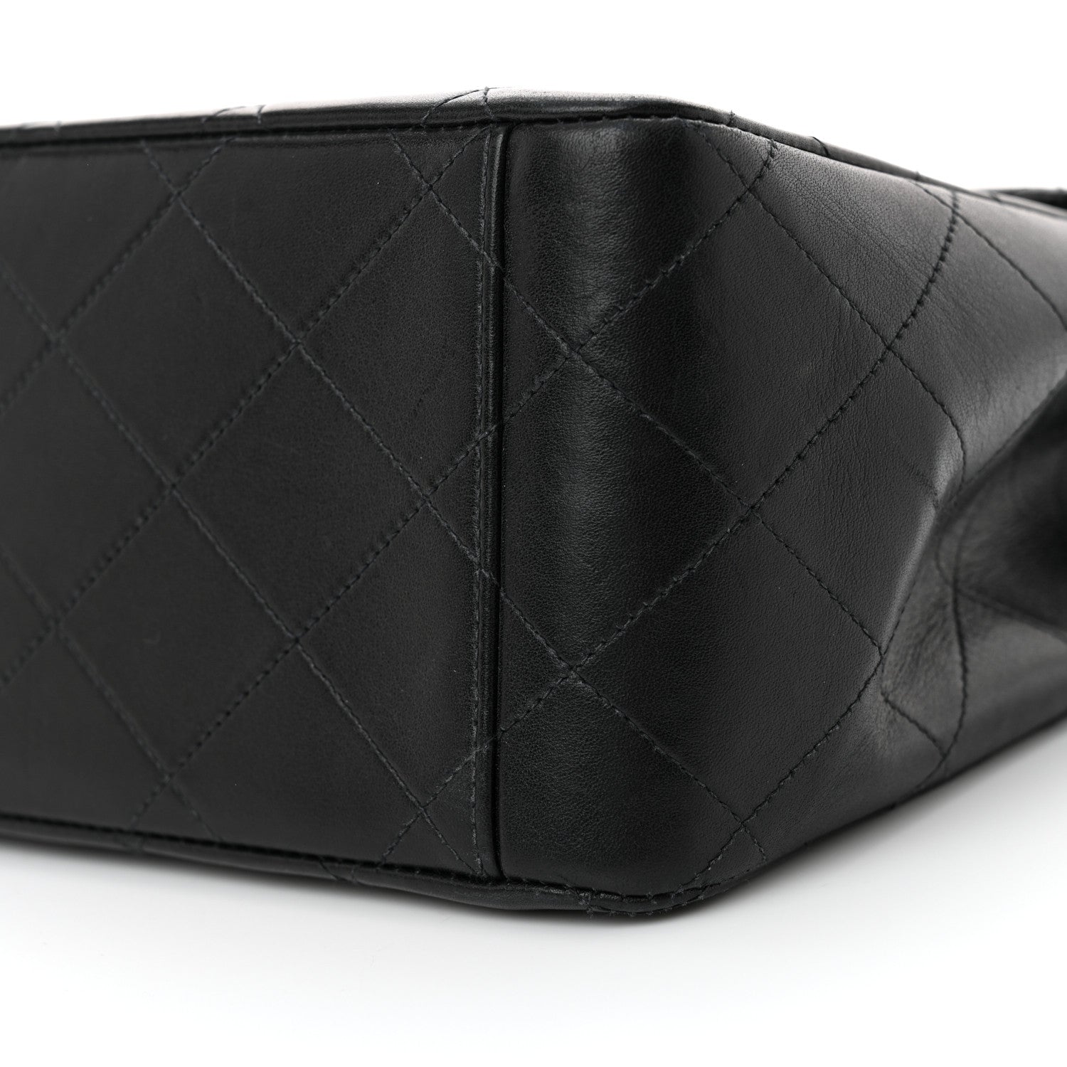 Chanel Lambskin Quilted XL Jumbo Single Flap Black 11 of 13