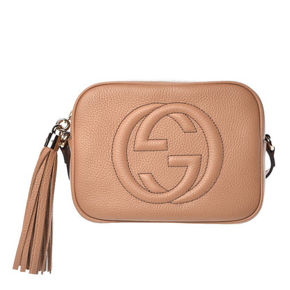 Gucci Pebbled Calfskin Small Soho Disco Bag Camelia 1 of 6