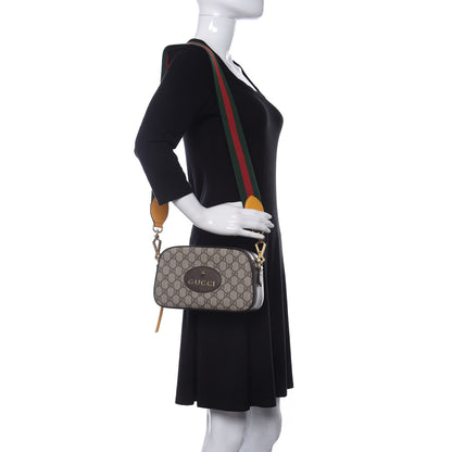 Gucci GG Supreme Monogram Web Neo Vintage Shoulder Bag Beige New Acero Crop 2 of 9