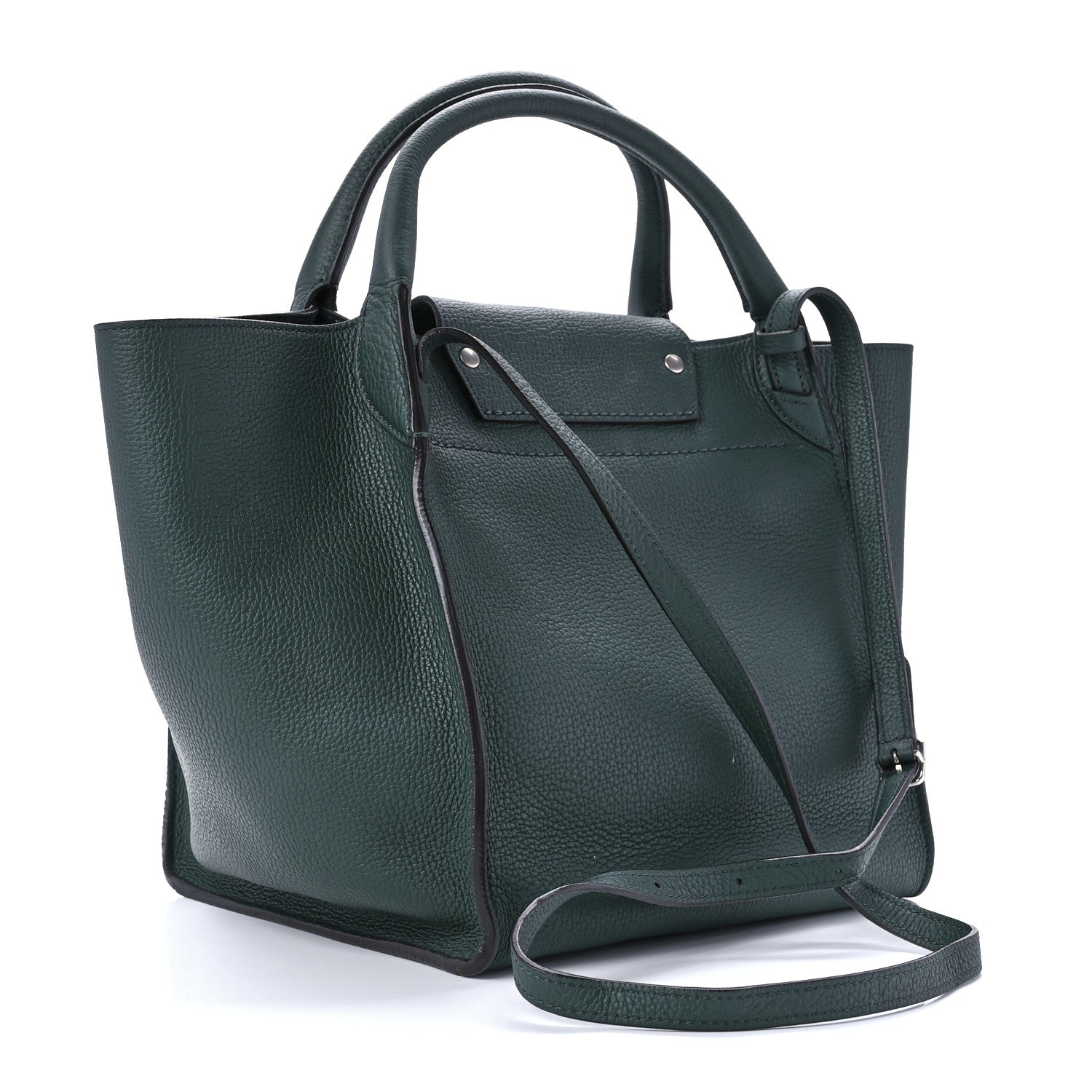 Celine Supple Grained Calfskin Small Big Bag Dark Green 2 of 8