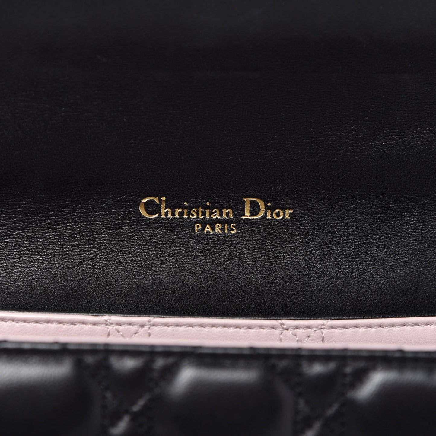 Lambskin Cannage Medium Miss Dior Flap Black