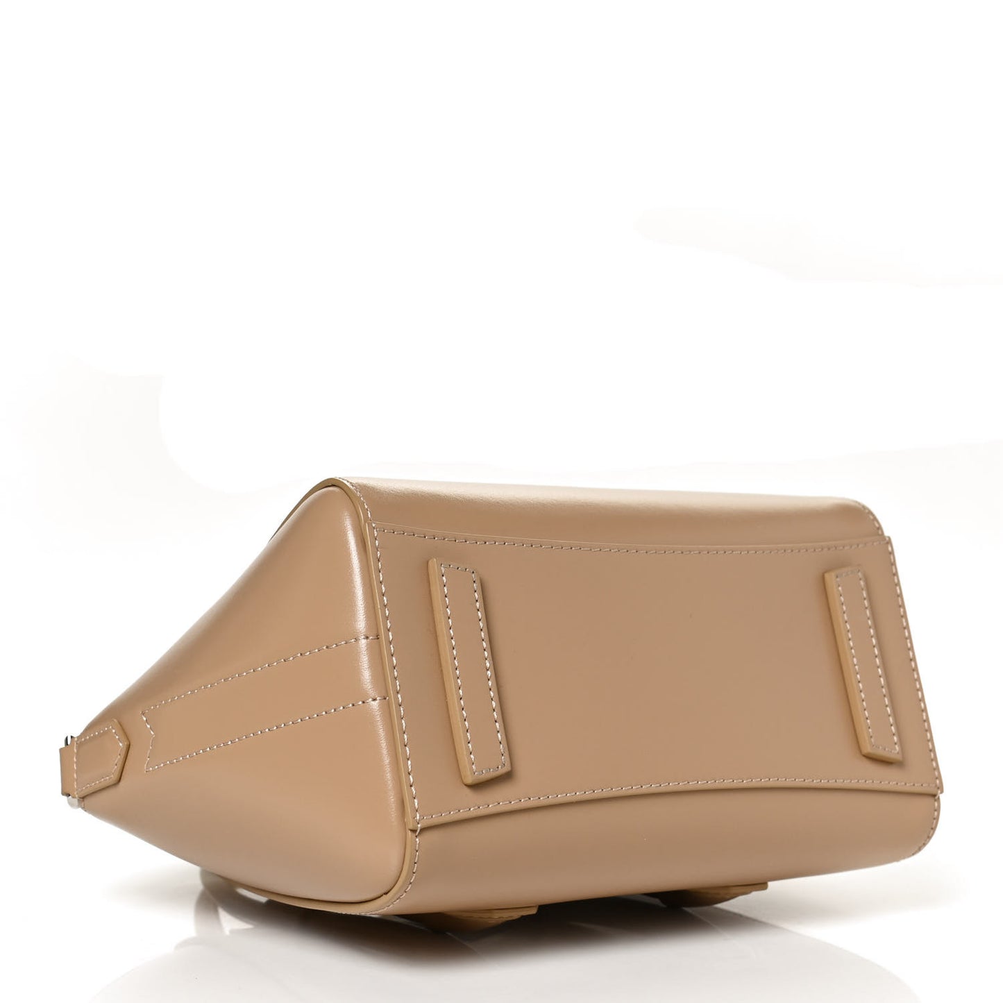 Box Calfskin Mini Lock Antigona Shoulder Bag Beige Cappuccino
