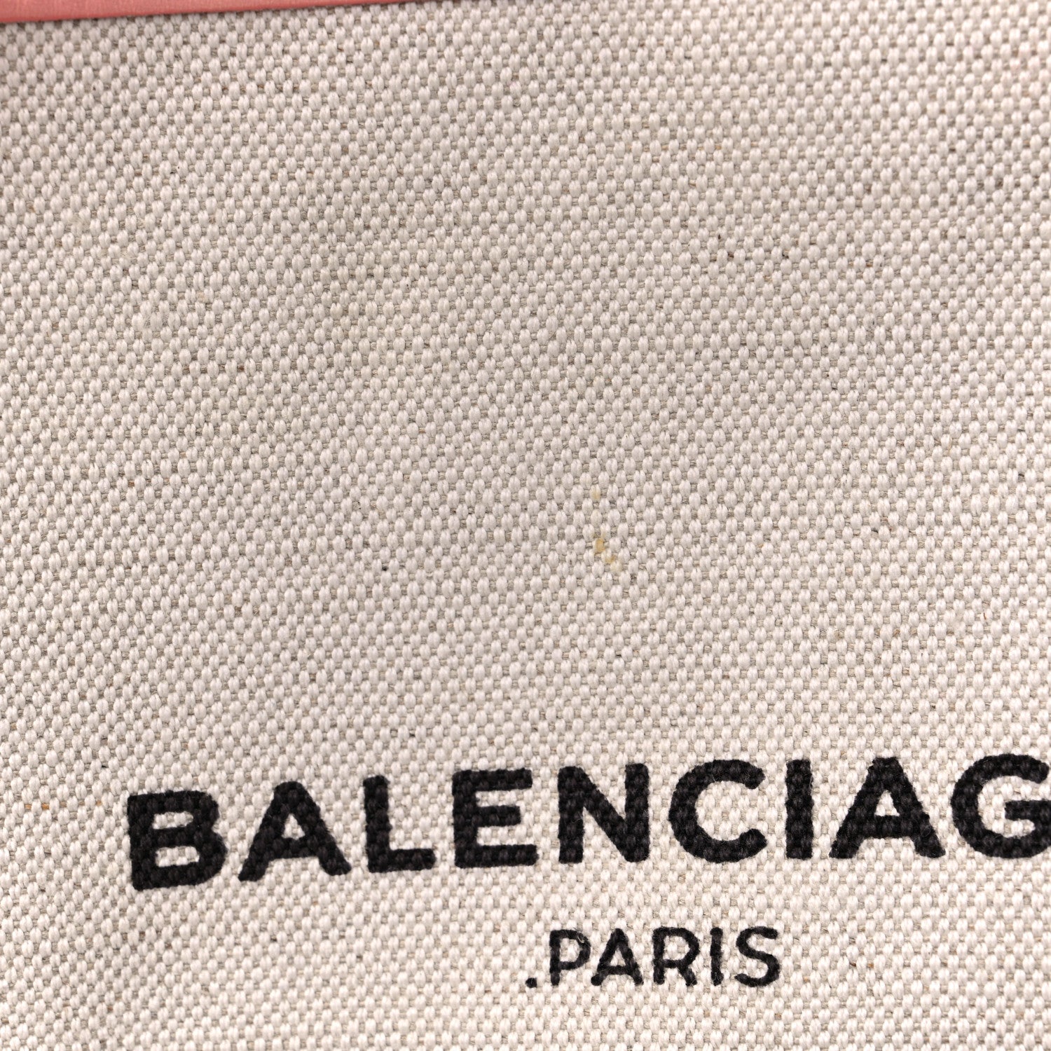 Balenciaga Cotton Canvas Satin Calfskin S Navy Cabas Natural Rose Ballerine 14 of 14