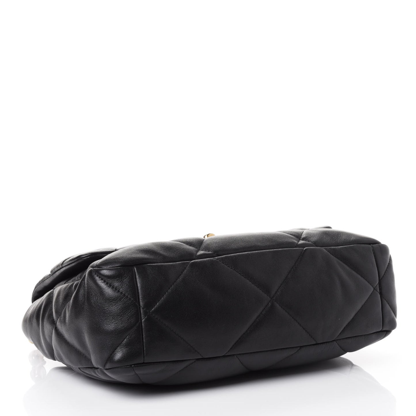 Lambskin Quilted Large Chanel 19 Flap Black