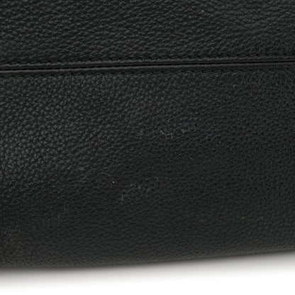 Alexander McQueen Pebbled Calfskin Small Skull Padlock Zip Around Tote Black 12 of 19