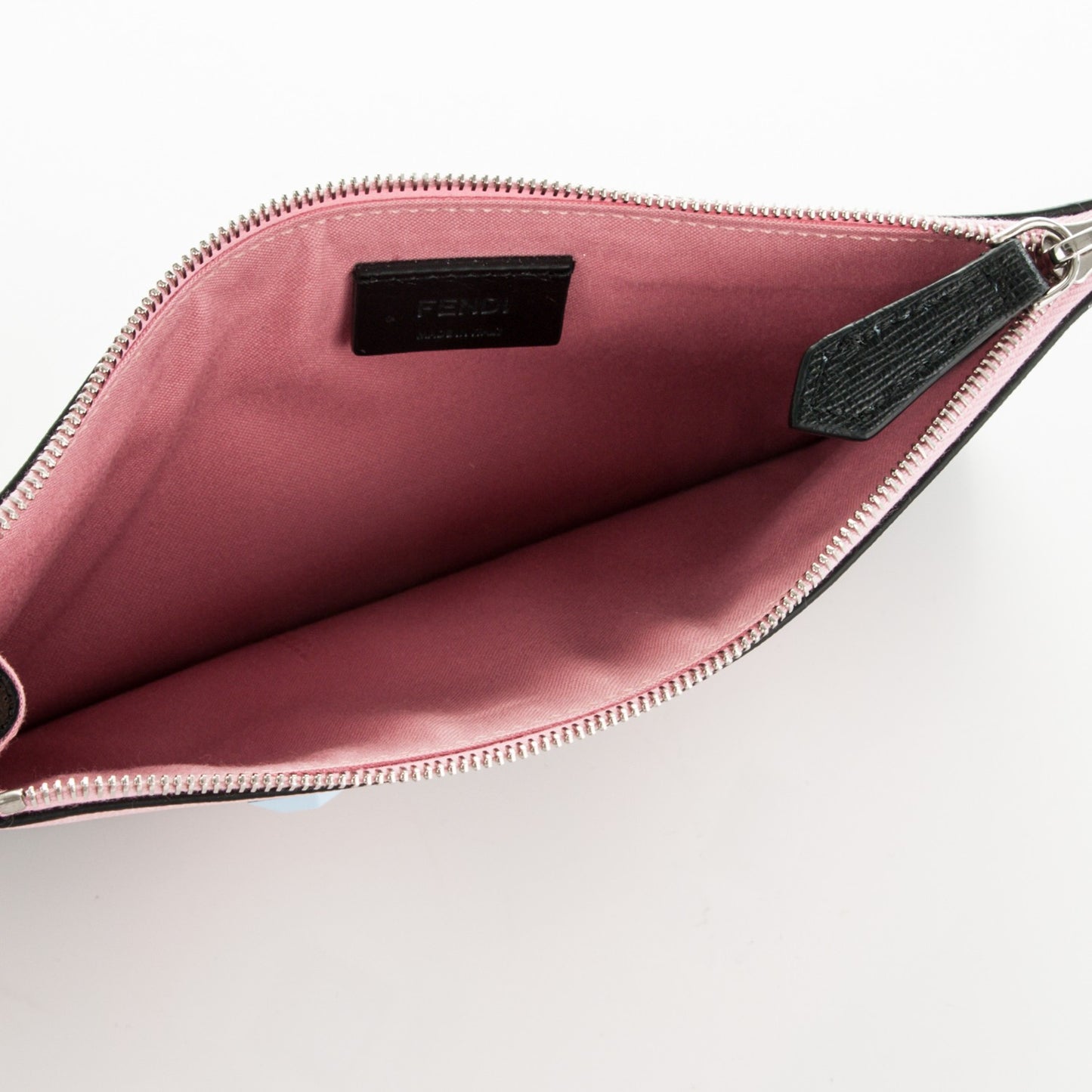 Vitello Elite Century Hypnoteyes Studded Zip Pouch Bubblegum Multicolor