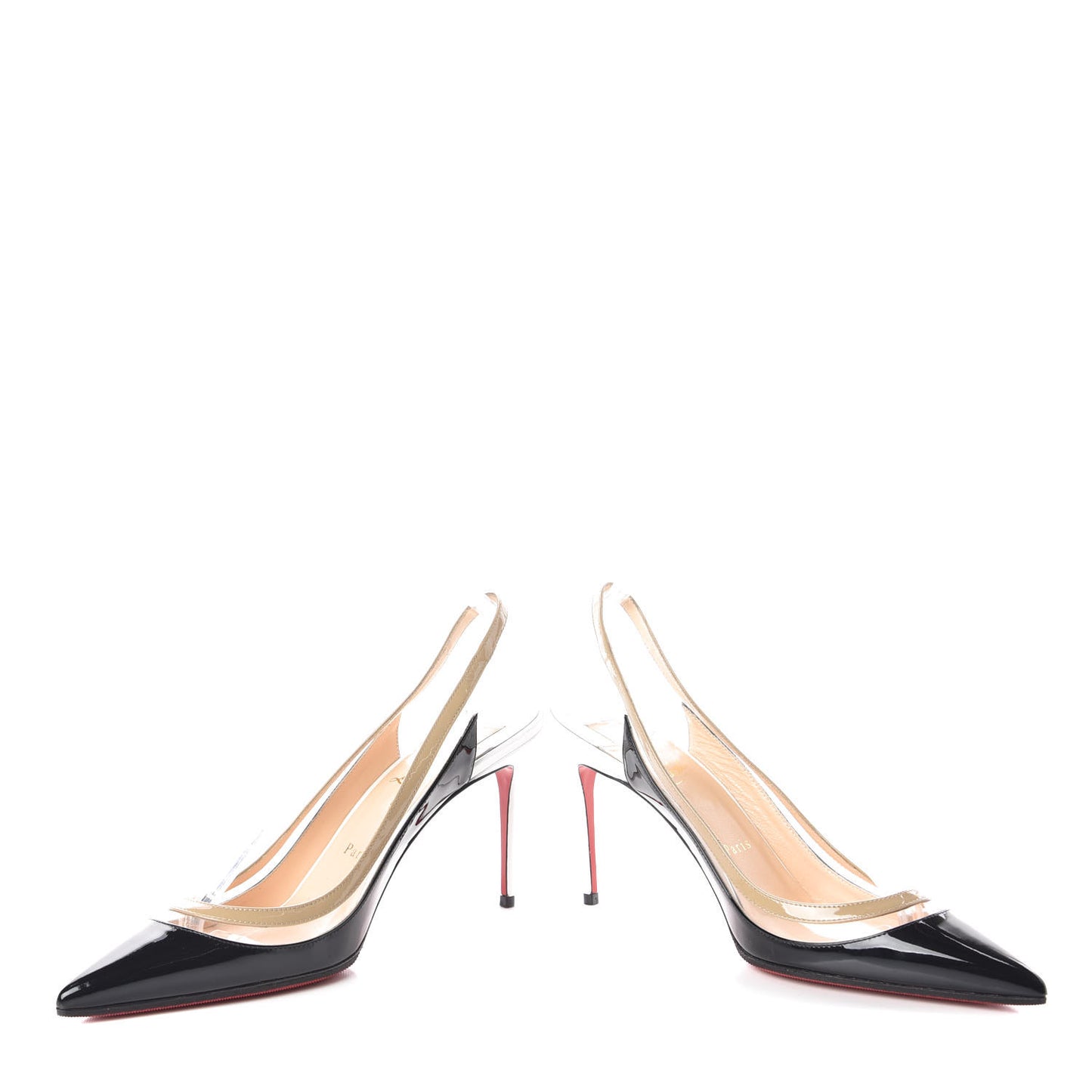 Patent PVC Paulina 100 Pumps 38.5 Black
