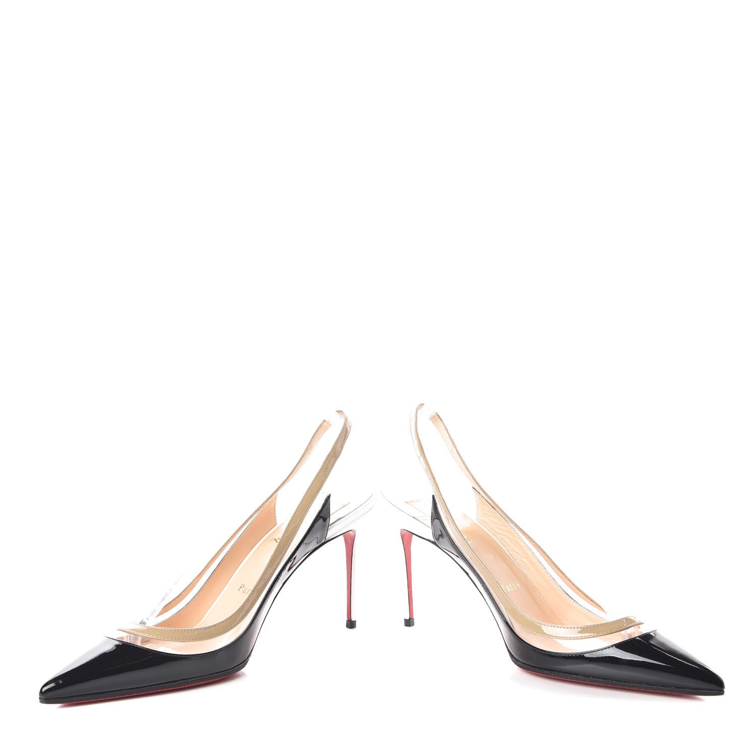 Christian Louboutin Patent PVC Paulina 100 Pumps 38.5 Black 5 of 10