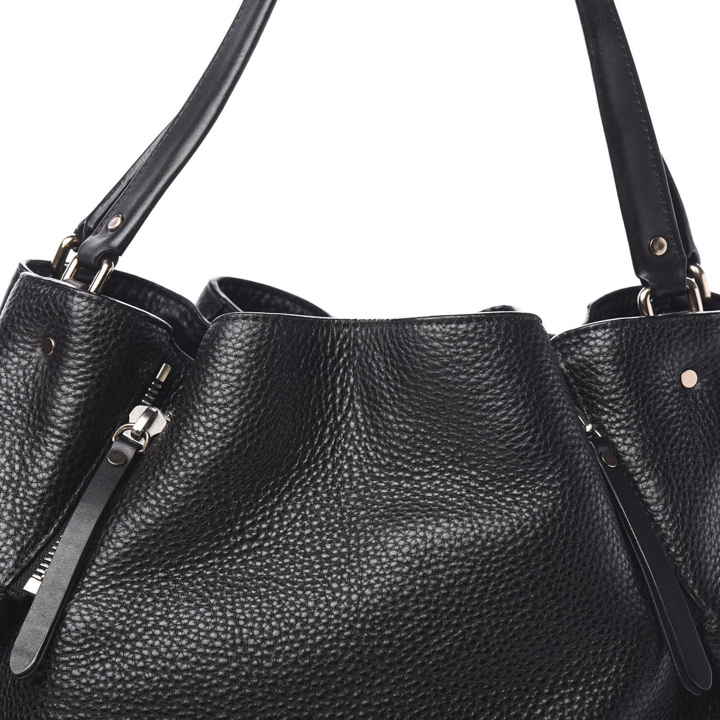 Grainy Calfskin House Check Medium Maidstone Black