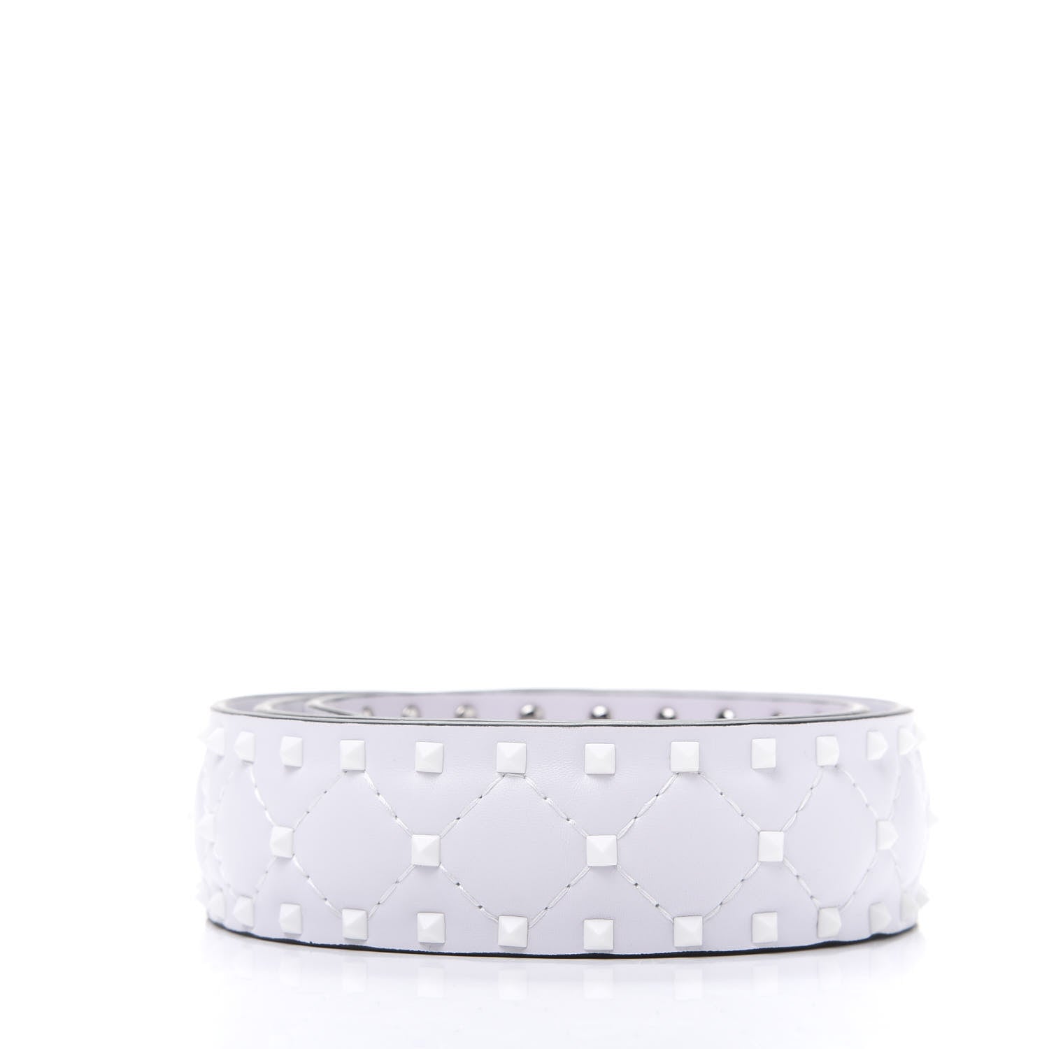 Valentino Garavani Lambskin Free Rockstud Spike Shoulder Strap Optic White 2 of 4