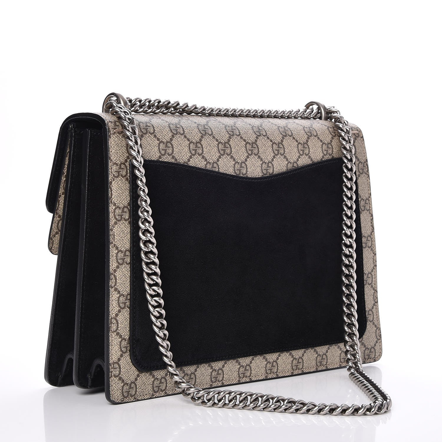 Gucci GG Supreme Monogram Medium Dionysus Shoulder Bag Black 4 of 9