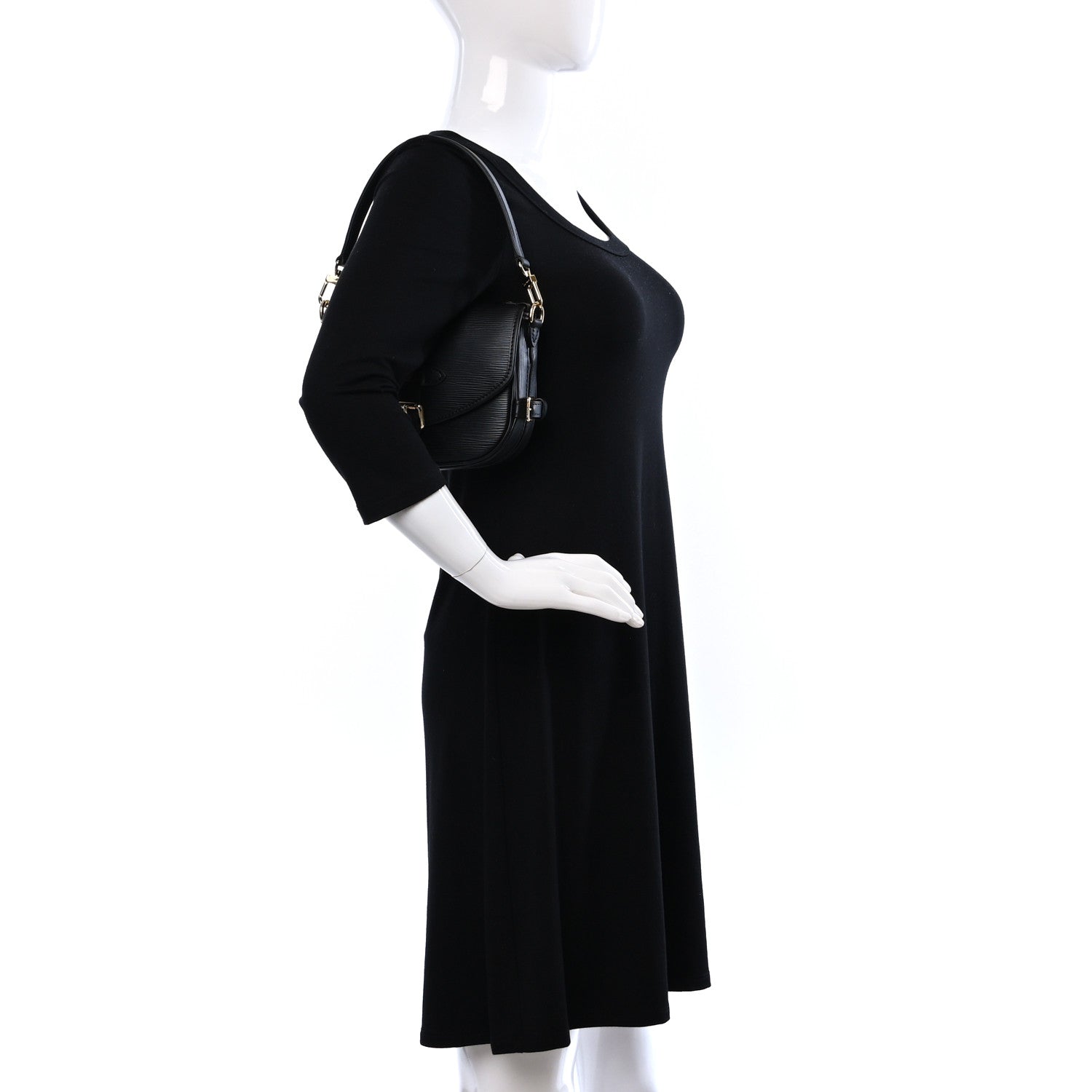 Louis Vuitton Epi Saumur BB Black 2 of 8