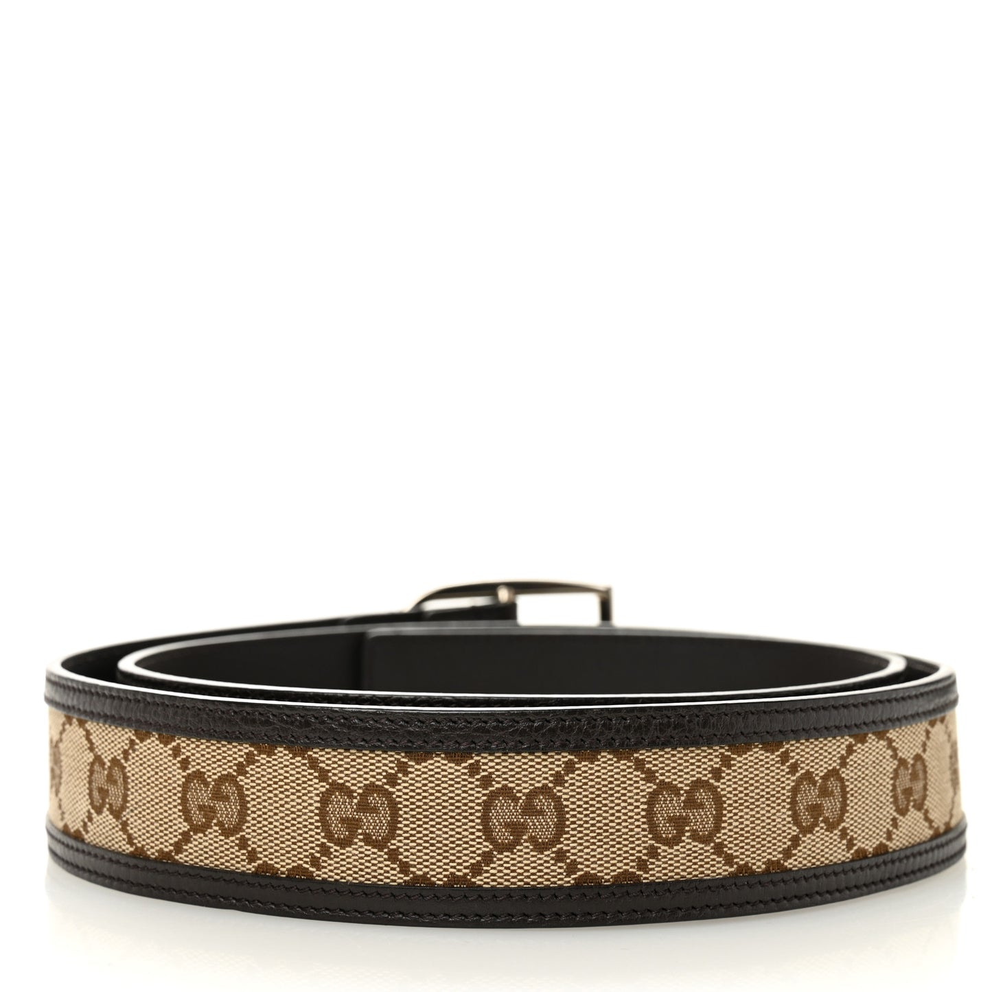 Monogram Dollar Calfskin 40mm Belt 105 42 Beige Ebony Testa Di Moro