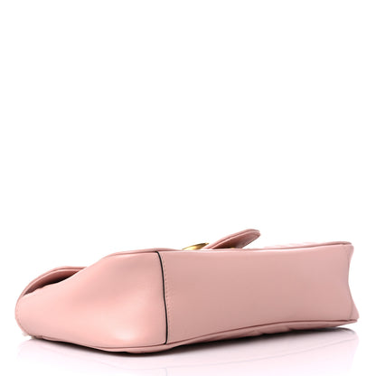 Gucci Calfskin Matelasse Small GG Marmont Shoulder Bag Perfect Pink 4 of 13