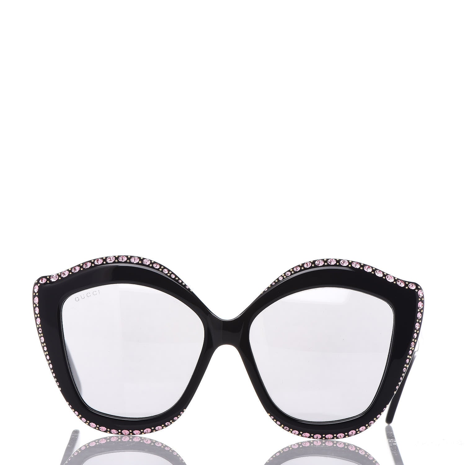 Gucci Crystal Cat Eye GG0118S Sunglasses Black 2 of 6