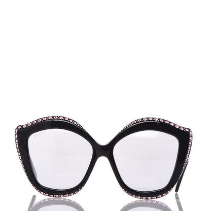Gucci Crystal Cat Eye GG0118S Sunglasses Black 2 of 6