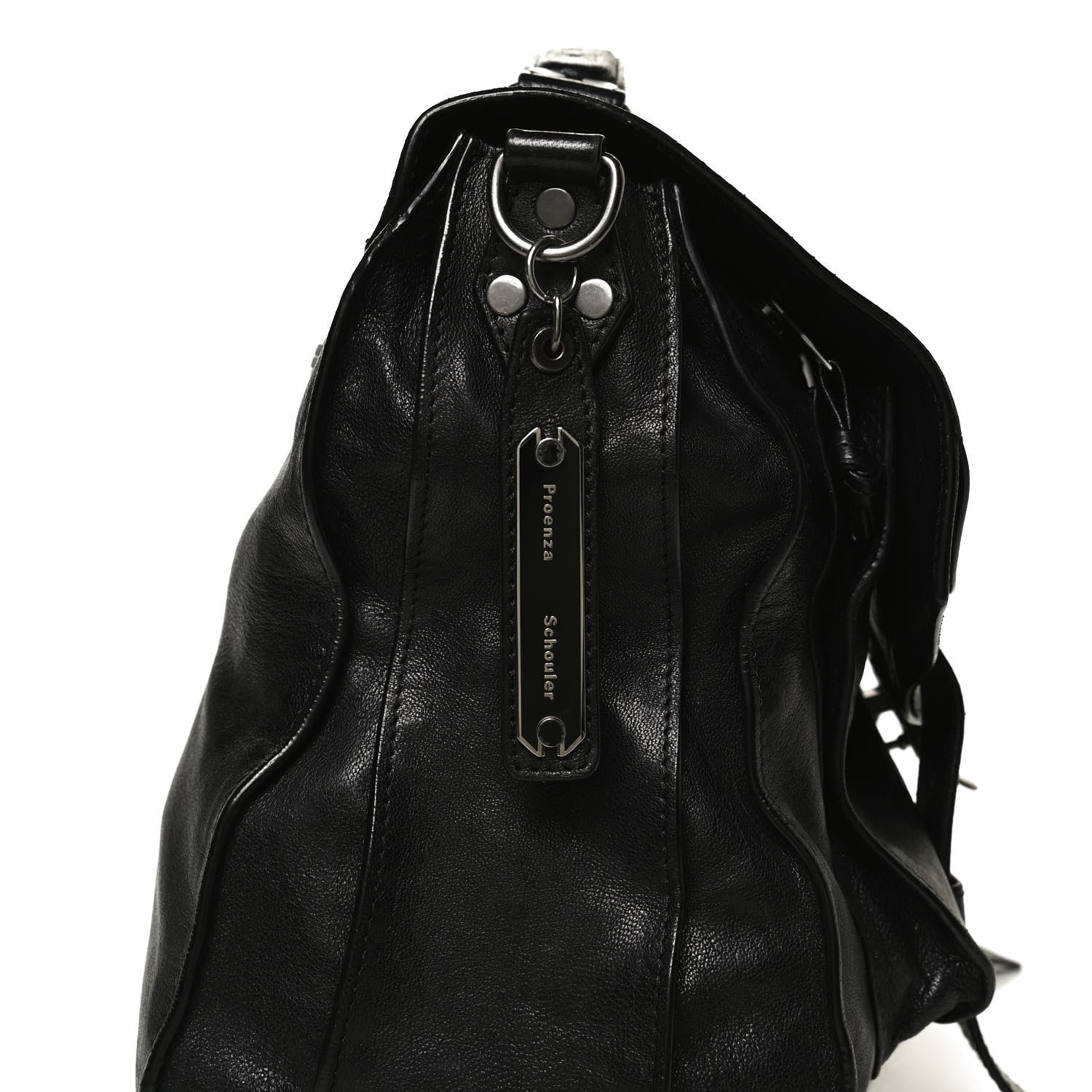 Proenza Schouler Lambskin PS1 Medium Satchel Black 7 of 13