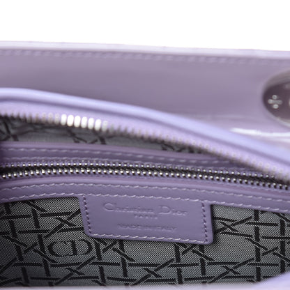 Christian Dior Patent Cannage Medium Lady Dior Lilac 11 of 12