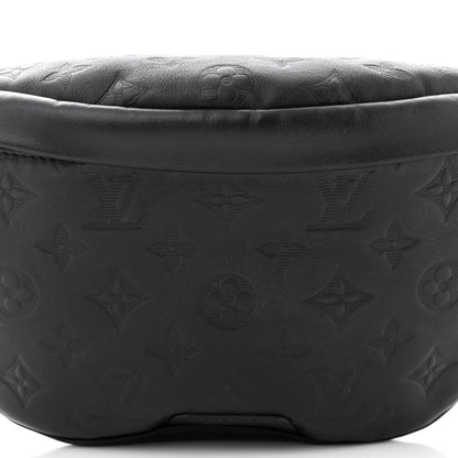 Louis Vuitton Calfskin Monogram Shadow Discovery Bumbag Black 7 of 10