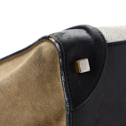 Celine Canvas Smooth Calfskin Suede Mini Tri-Color Luggage 10 of 21