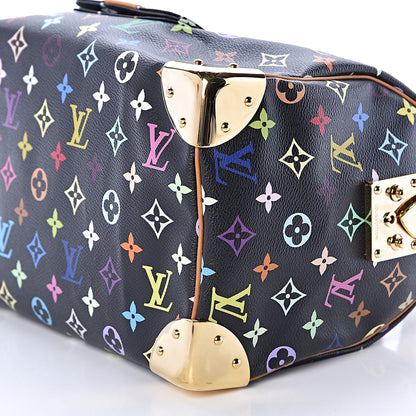 Louis Vuitton Monogram Multicolor Speedy 30 Black 10 of 11