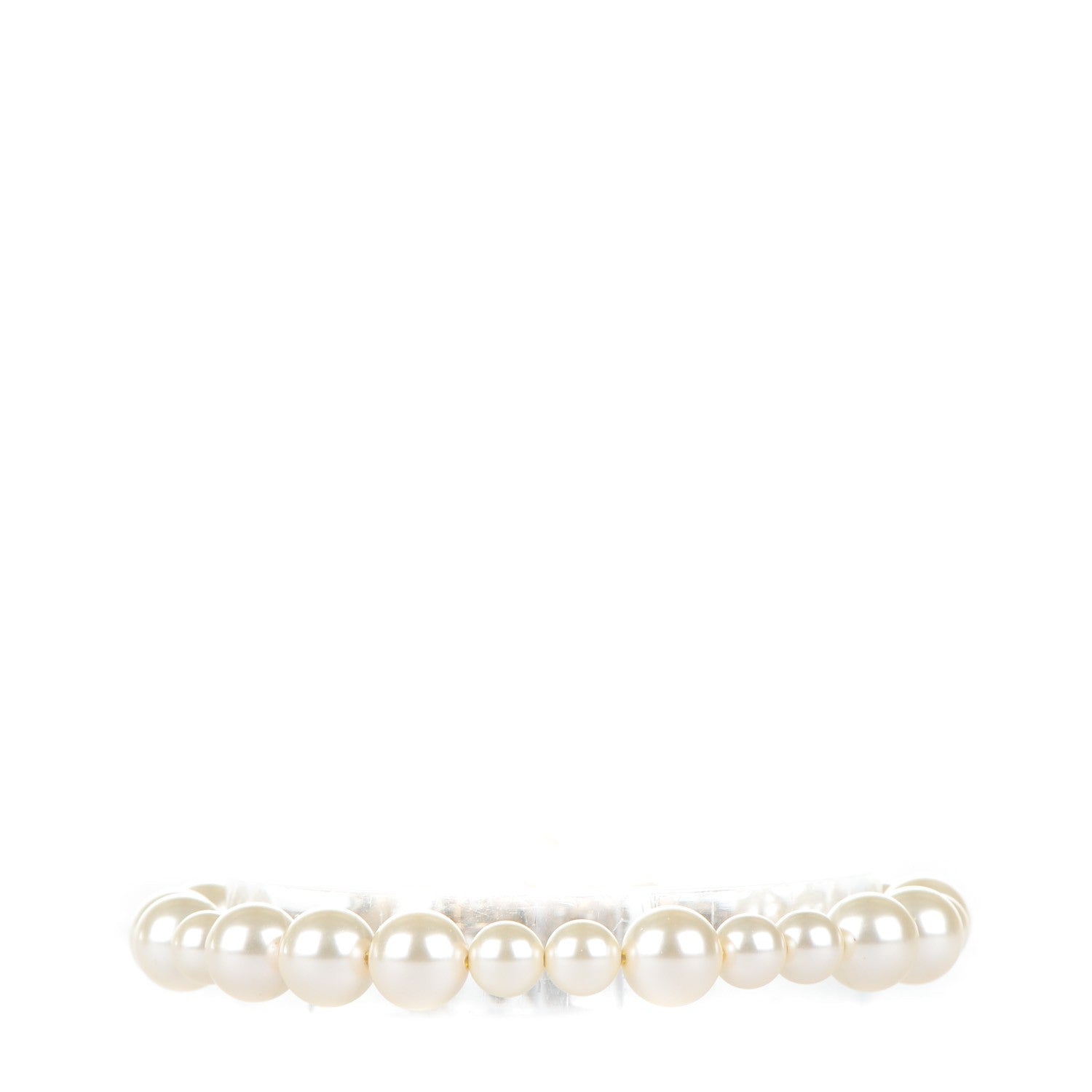 Chanel Pearl Crystal CC Bracelet Gold 1 of 4