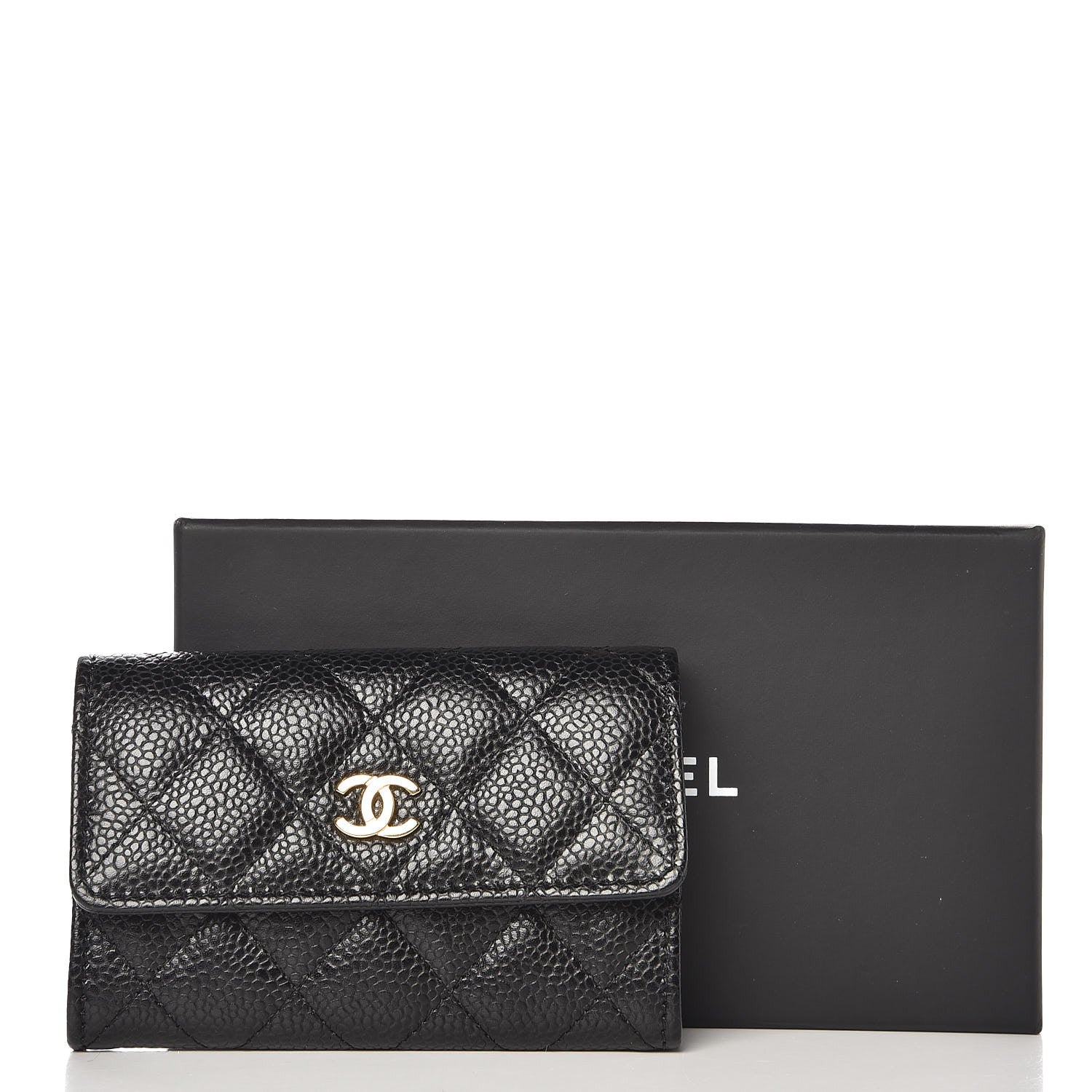 Chanel Caviar Quilted Flap Card Holder Black 8 of 8