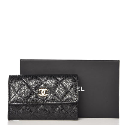 Chanel Caviar Quilted Flap Card Holder Black 8 of 8