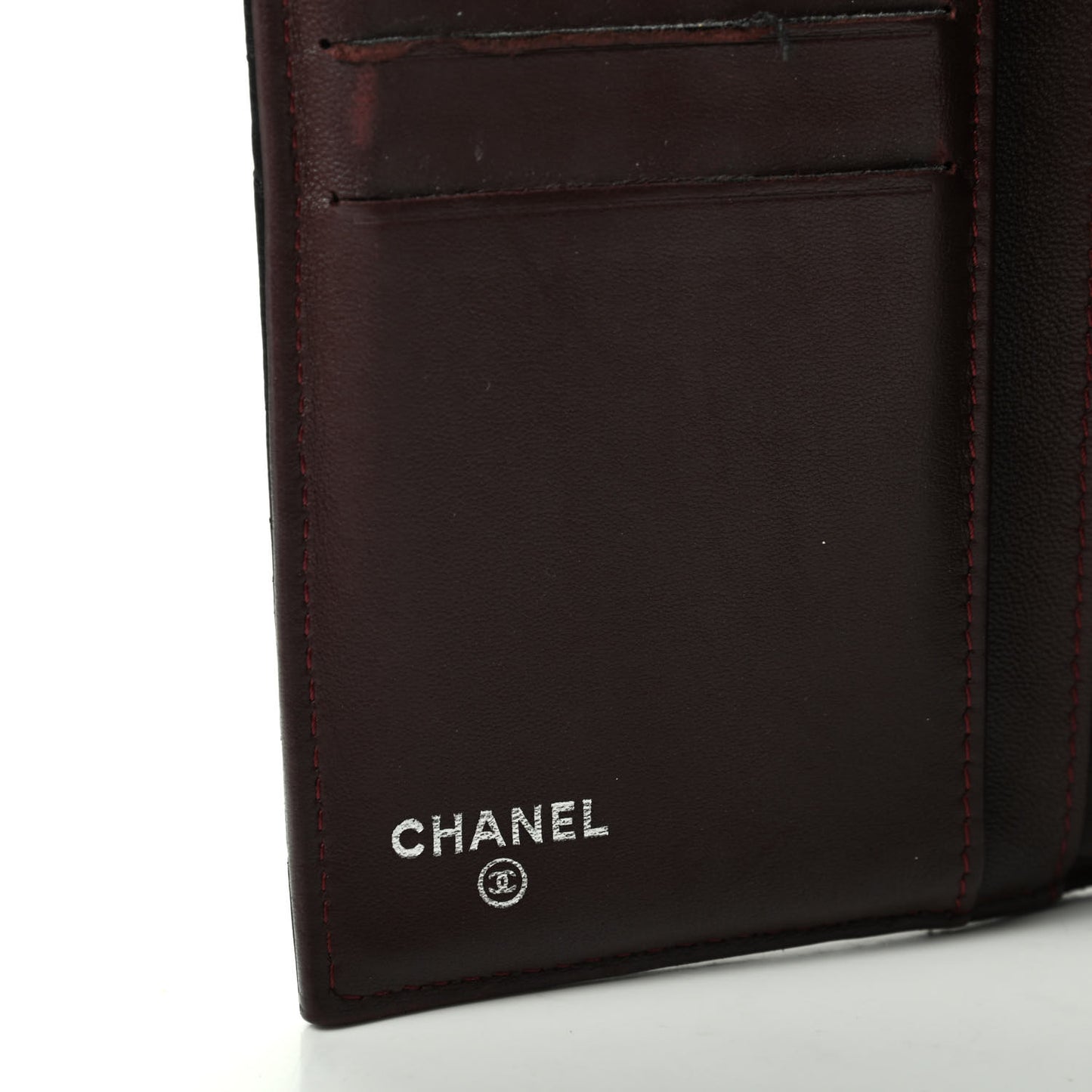 Lambskin Quilted Large Flap Wallet Black
