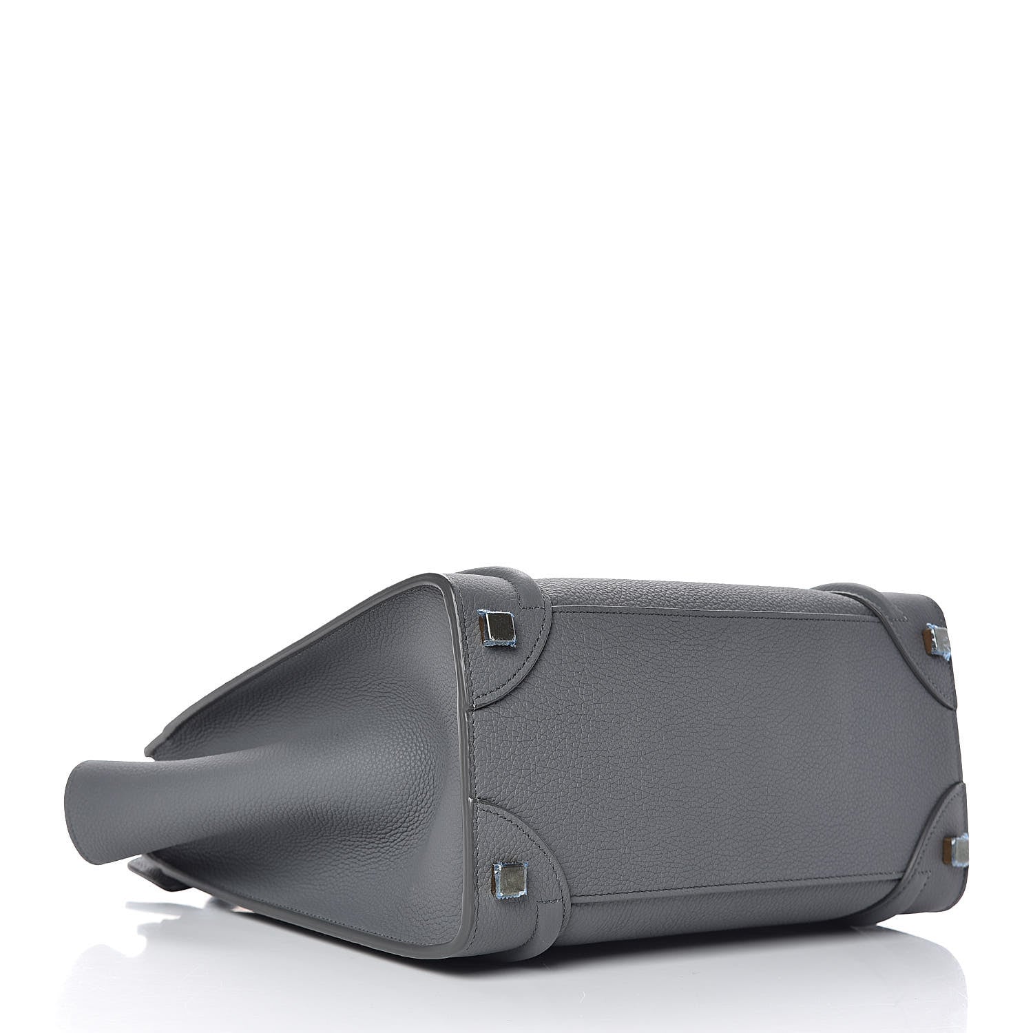 Celine Baby Drummed Calfskin Micro Luggage Kohl 4 of 10