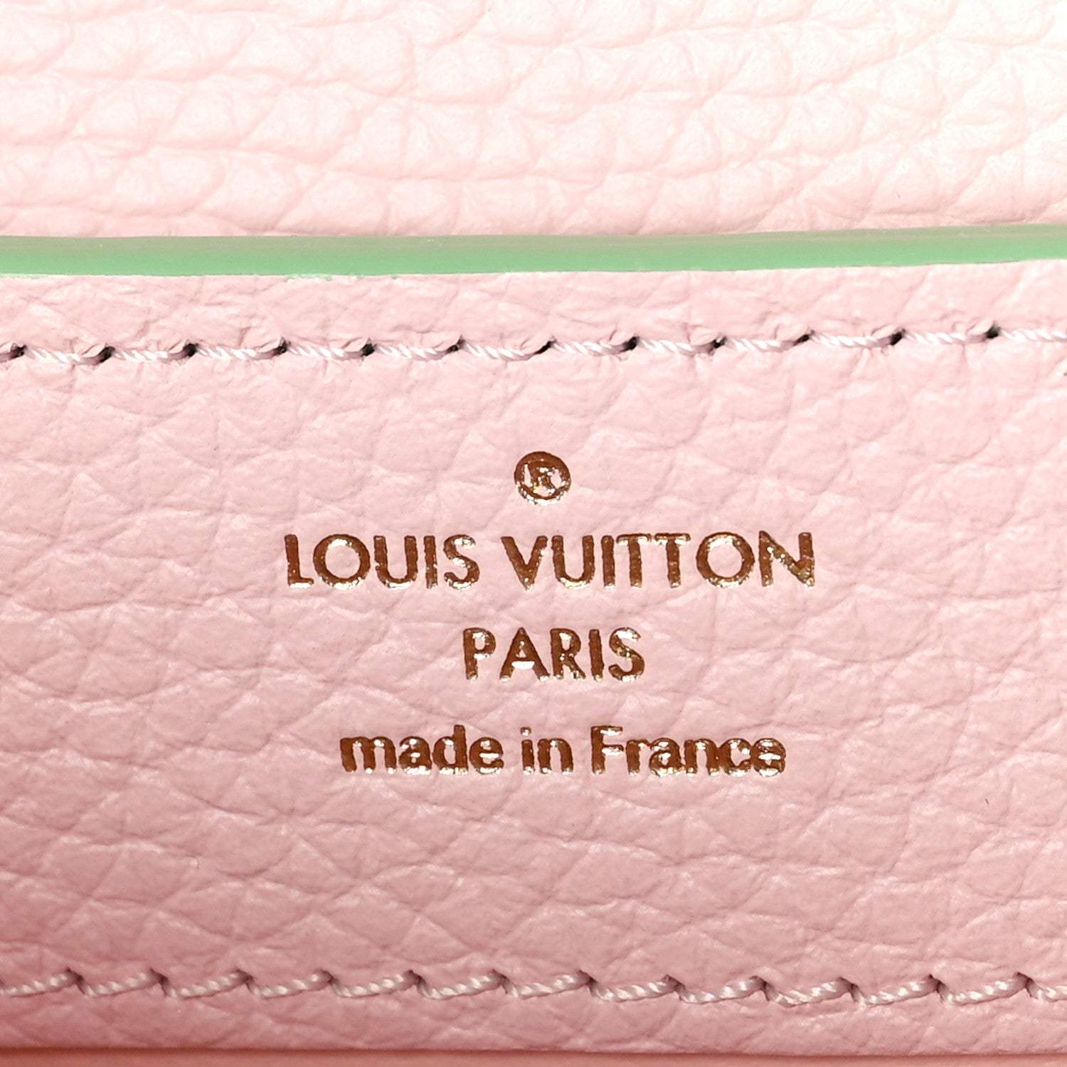 Louis Vuitton Taurillon Mini Capucines Vert Pomme 6 of 8