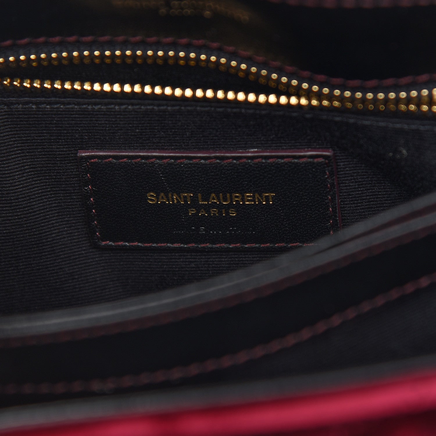 Saint Laurent Velvet Y Quilted Monogram Toy Loulou Crossbody Bag French Burgundy 6 of 9