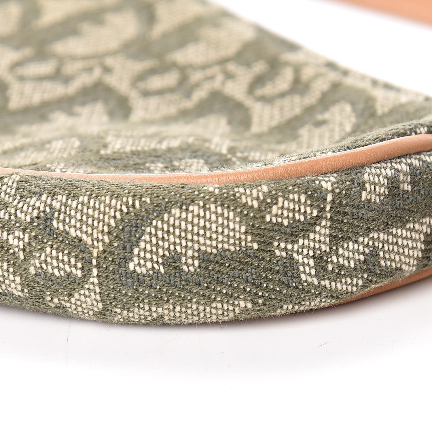 Christian Dior Monogram Mini Saddle Pochette Green 10 of 11