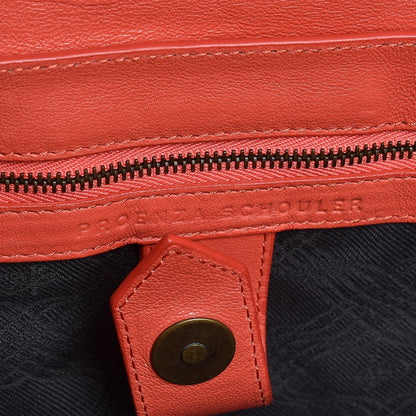Proenza Schouler Lambskin PS1 Large Satchel Deep Coral 7 of 9
