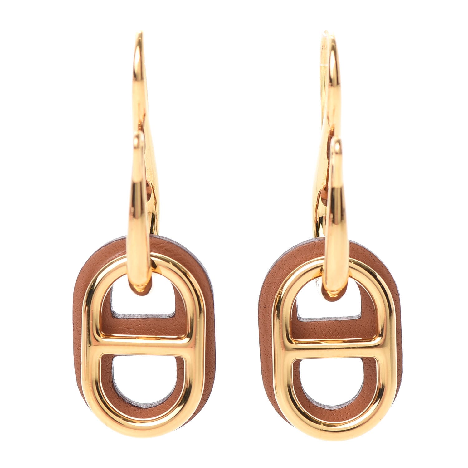 Hermes Swift O'Maillon Earrings Gold 1 of 6