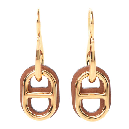 Hermes Swift O'Maillon Earrings Gold 1 of 6