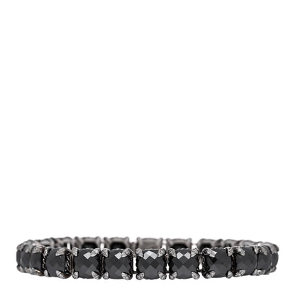 David Yurman Sterling Silver Diamond Hematine Chatelaine Tennis Bracelet 2 of 4