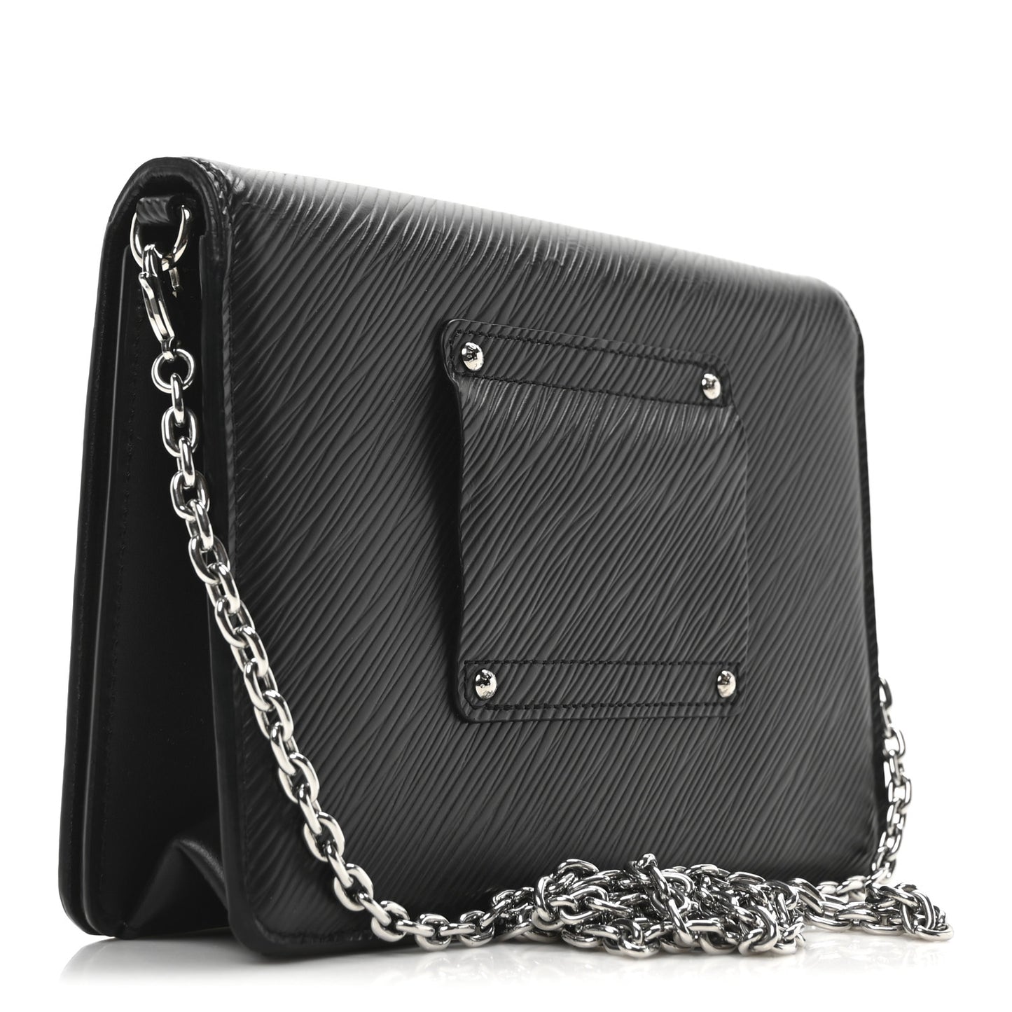 Epi Twist Belt Chain Wallet Black