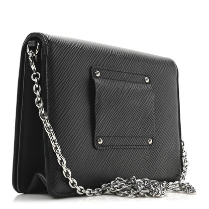 Louis Vuitton Epi Twist Chain Wallet Black 3 of 9
