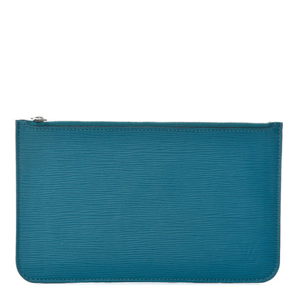 Louis Vuitton Epi Neverfull Pochette MM GM Cyan 1 of 7