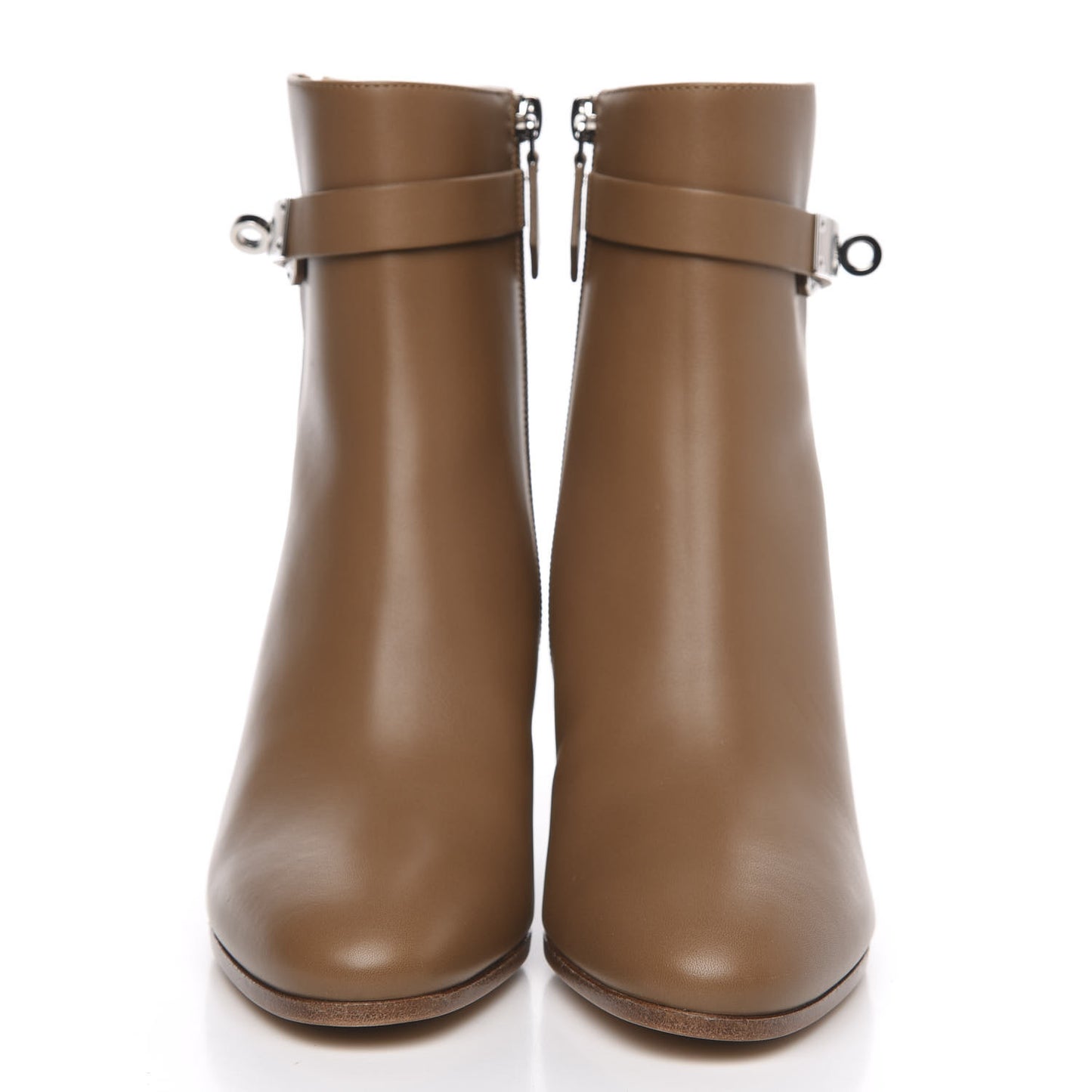 Calfskin Saint Germain Ankle Boots 36 Brun Fume
