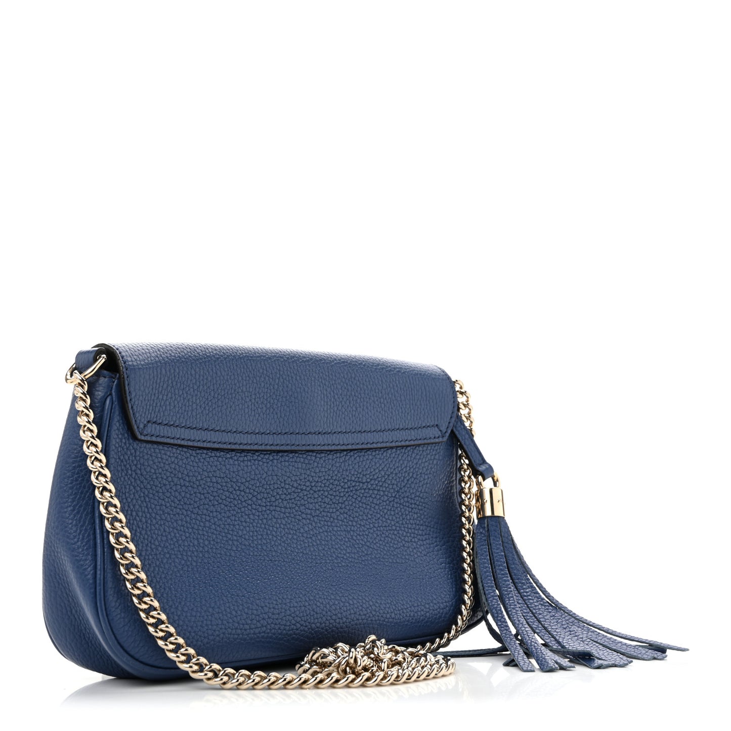 Pebbled Calfskin Medium Soho Flap Crossbody Caspian