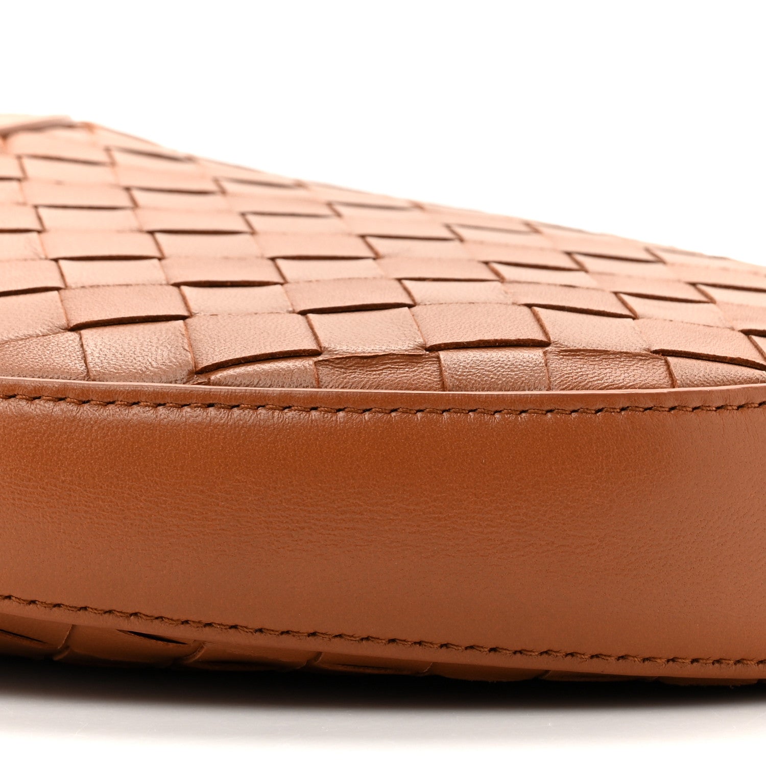 Bottega Veneta Nappa Intrecciato Small Drop Shoulder Bag Wood 9 of 9