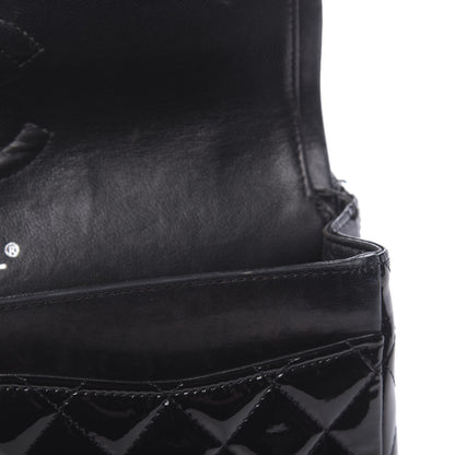 Chanel Patent Quilted Medium Double Flap Black 12 of 18