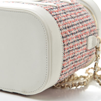 Chanel Tweed Lambskin Timeless Vanity Cosmetic Case White 10 of 10