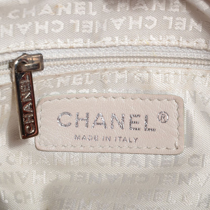 Chanel Lambskin Contrast Stitch Large Drawstring Tote Coral 7 of 7